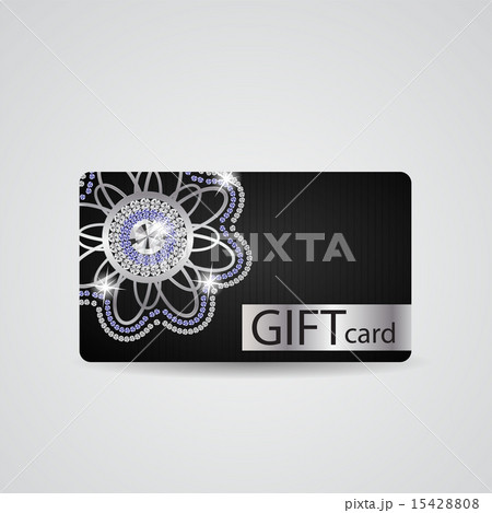 Abstract Beautiful Diamond Gift Card Design, Vector Illustration 15428808