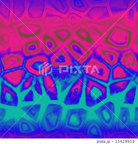 Green, blue and pink skin.  Watercolor paint. Fold 15429919