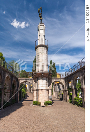 Gardone Riviera, lake Garda, Italy - May 05, 2014 :  monument in garden in Villa Vittoriale  Home of 15430567