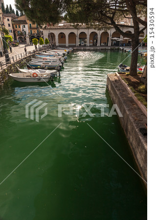 boats in the harbor, Lake Garda 15430594