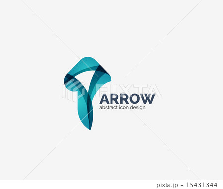 Clean moden wave design arrow logo Clean moden wave design arrow logo 15431344