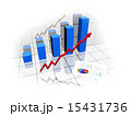 financial graph 15431736