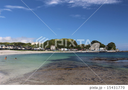 興津海水浴場の美しい海 興津海水浴場の美しい海 15431770