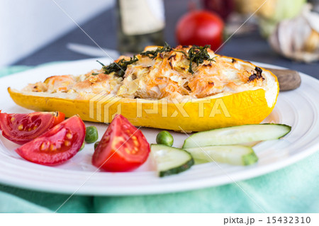 stuffed zucchini with chicken and vegetables stuffed zucchini with chicken and vegetables 15432310