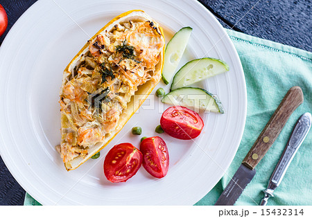 stuffed zucchini with chicken and vegetables stuffed zucchini with chicken and vegetables 15432314