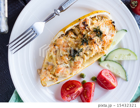 stuffed zucchini with chicken and vegetables stuffed zucchini with chicken and vegetables 15432321