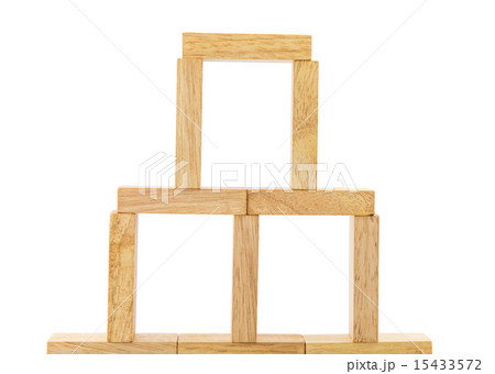 Blocks of wood isolated on white background Blocks of wood isolated on white background 15433572