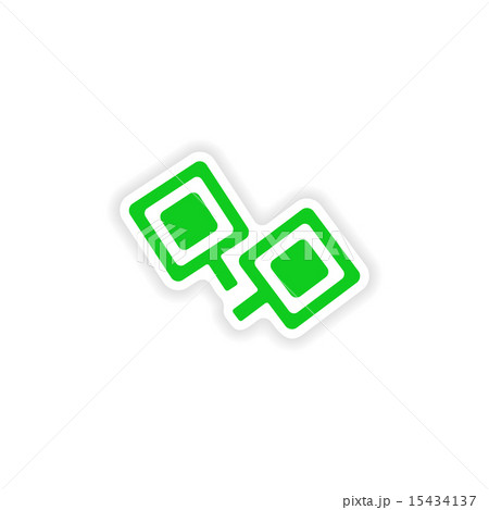icon sticker realistic design on paper cufflinks icon sticker realistic design on paper cufflinks 15434137