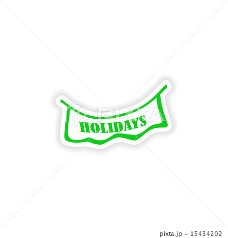 icon sticker realistic design on paper garland icon sticker realistic design on paper garland 15434202