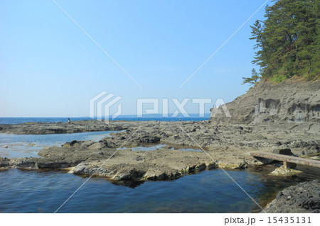 巌門　千畳敷岩 15435131