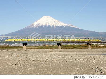 富士山とドクターイエロー 富士山とドクターイエロー 15435293