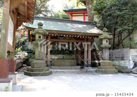 江島神社　手水舎 15435434