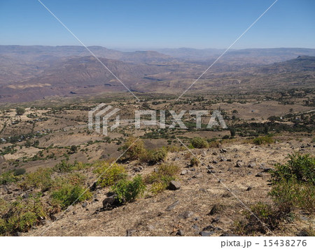 エチオピアのブルーナイル川沿いの村の風景-2 エチオピアのブルーナイル川沿いの村の風景-2 15438276