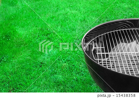 Empty New Clean BBQ Grill Close-up 15438358