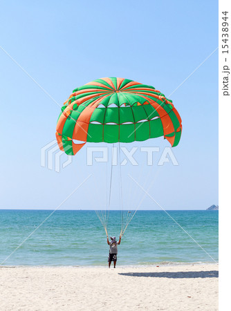 Parasailing at Patong Beach in Phuket 15438944