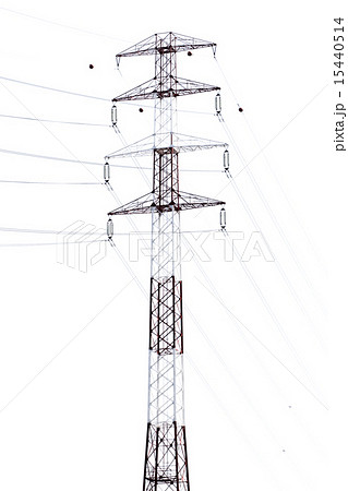 Detail of electricity pylon against 15440514