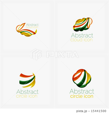 Clean elegant circle shaped abstract geometric logo. Universal for any idea Clean elegant circle shaped abstract geometric logo. Universal for any idea 15441500