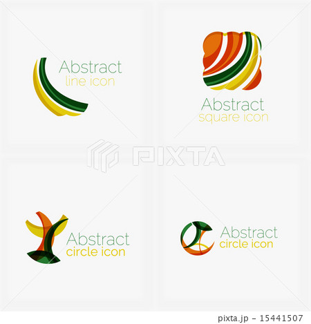 Clean elegant circle shaped abstract geometric logo. Universal for any idea Clean elegant circle shaped abstract geometric logo. Universal for any idea 15441507