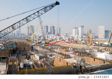 豊洲新市場の建設現場 15441907
