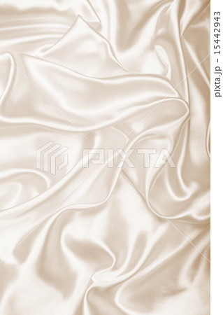 Smooth elegant golden silk as wedding background. 15442943