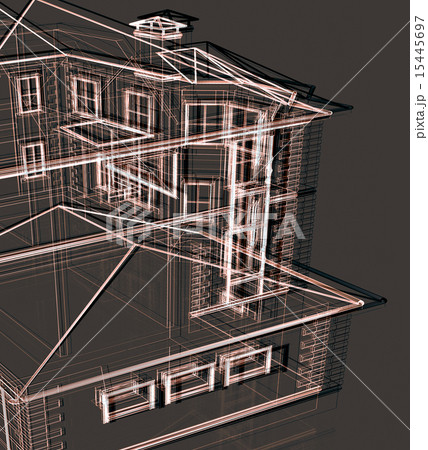 Abstract modern project of out-of-town house Abstract modern project of out-of-town house 15445697