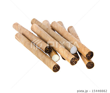 Cigars on white background 15446662