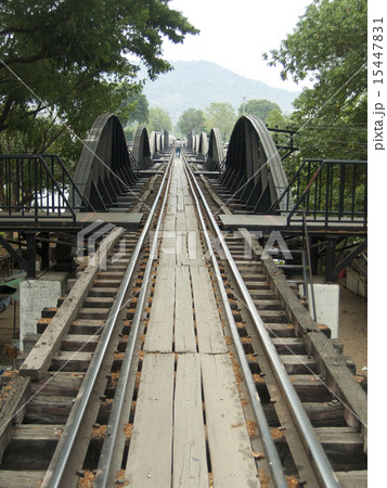 クウェー川鉄橋の写真素材