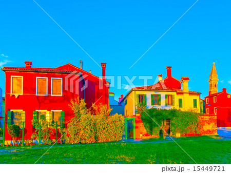 in Burano island near Venice Italy 15449721