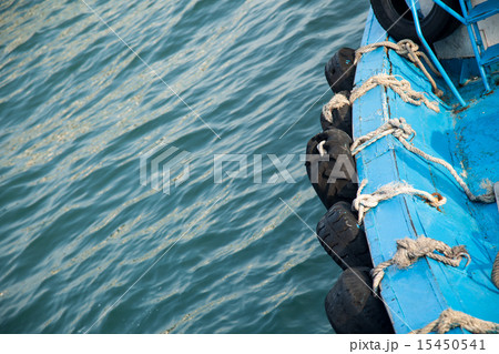 Edge of boats bumper. 15450541