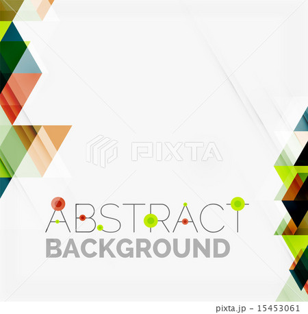 Abstract geometric background. Modern overlapping triangles 15453061