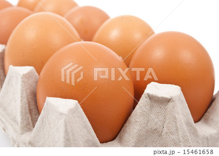 Brown eggs in box Brown eggs in box 15461658