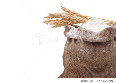 Whole flour with wheat ears 15462749