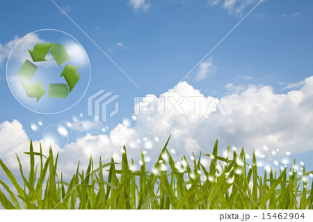 Recycle logo concept and bubble Recycle logo concept and bubble 15462904