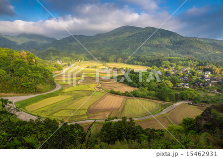 早朝の田染荘 早朝の田染荘 15462931