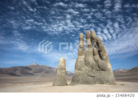 Hand Sculpture, the symbol of Atacama Desert 15466420