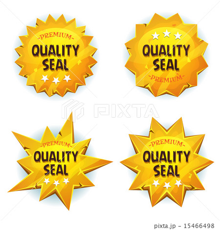 Cartoon Gold Premium Quality Seals Cartoon Gold Premium Quality Seals 15466498