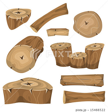Wood Logs, Trunks And Planks Set Wood Logs, Trunks And Planks Set 15466522