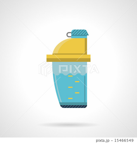 Plastic shaker flat vector icon 15466549