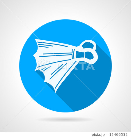 Flippers flat round vector icon Flippers flat round vector icon 15466552
