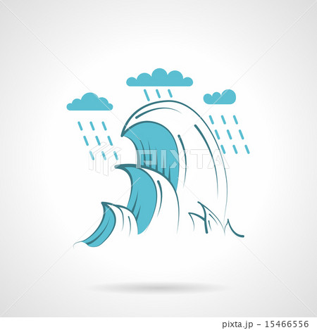 Sea waves flat vector icon Sea waves flat vector icon 15466556