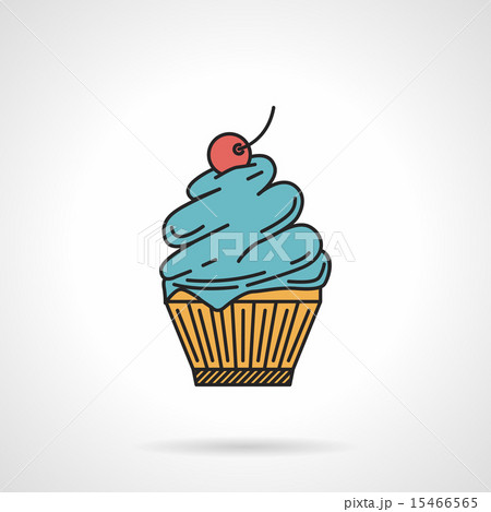 Cupcake flat vector icon Cupcake flat vector icon 15466565