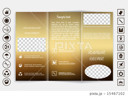 Tri-Fold Brochure mock up vector design. Tri-Fold Brochure mock up vector design. 15467102