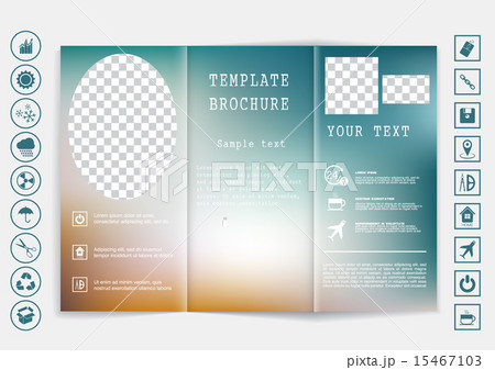 Tri-Fold Brochure mock up vector design. Tri-Fold Brochure mock up vector design. 15467103