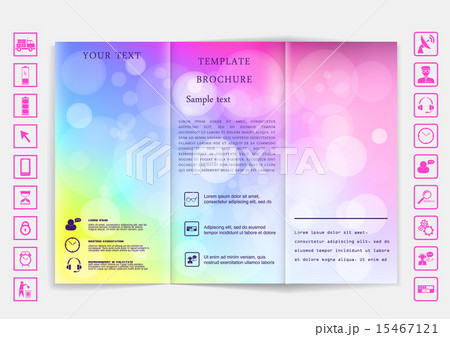 Tri-Fold Brochure mock up vector design. Tri-Fold Brochure mock up vector design. 15467121