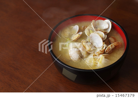 アサリの味噌汁　 15467379