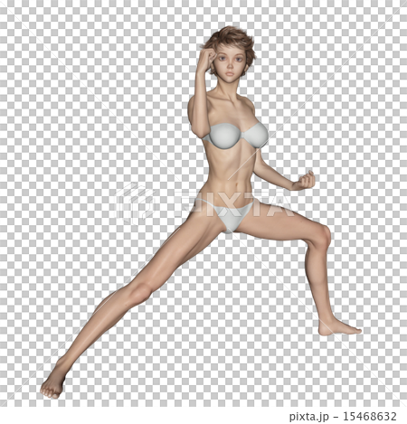 筋肉標本 格闘技する女性合成用スキン 水着&頭髪 perming 3DCG イラスト素材 筋肉標本 格闘技する女性合成用スキン 水着&頭髪 perming 3DCG イラスト素材 15468632