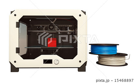 3ｄプリンターのイラスト素材