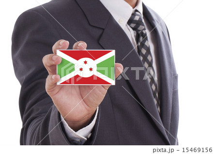 Businessman hand showing Burundi Flag Businessman hand showing Burundi Flag 15469156