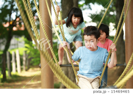 自然の中で遊ぶこども 自然の中で遊ぶこども 15469465