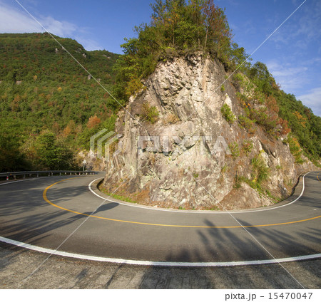 Mountain road bend, car advertising background, Mountain road bend, car advertising background, 15470047